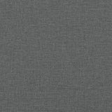 3 Piece Sofa Set with Cushions Dark Grey Fabric - Close-Up Angle