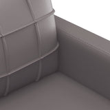 4 Piece Sofa Set with Pillows Grey Faux Leather - Extra Image