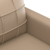 4 Piece Sofa Set with Pillows Cappuccino Faux Leather - Extra Image