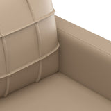 2 Piece Sofa Set with Cushions Cappuccino Faux Leather - 45-Degree Angle