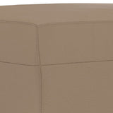 3 Piece Sofa Set with Cushions Cappuccino Faux Leather
