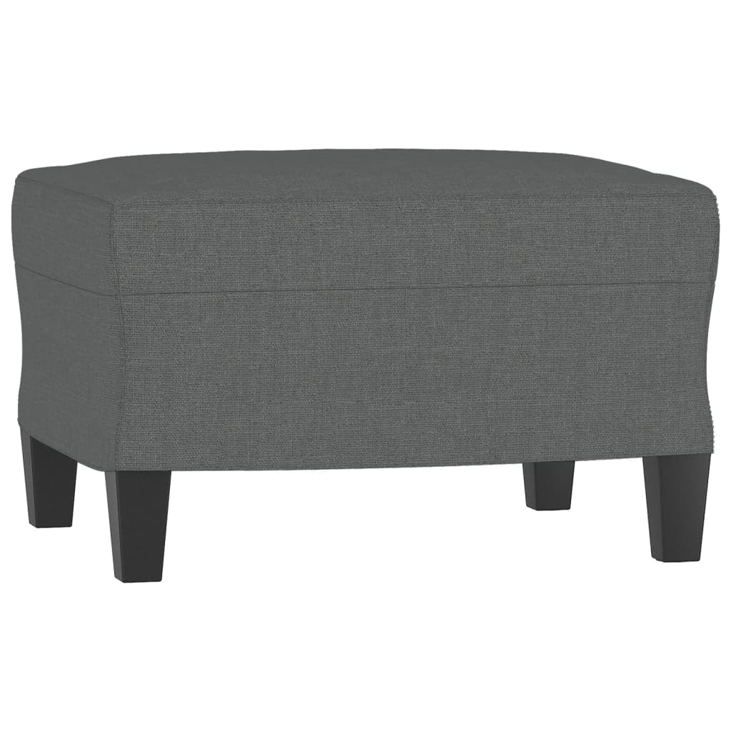 4 Piece Sofa Set with Cushions Dark Grey Fabric