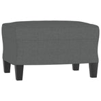 4 Piece Sofa Set with Cushions Dark Grey Fabric