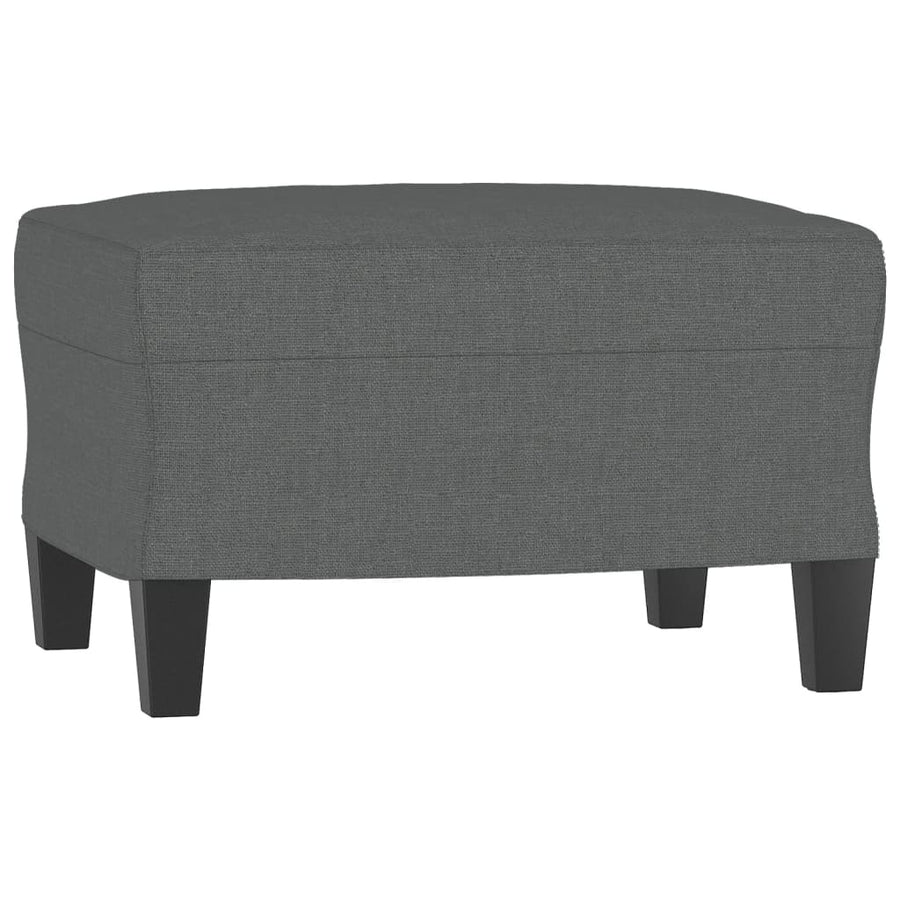 4 Piece Sofa Set with Cushions Dark Grey Fabric