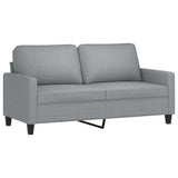 3 Piece Sofa Set with Cushions Light Grey Fabric - Top-Down View