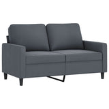 3 Piece Sofa Set with Cushions Dark Grey Velvet