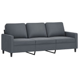 4 Piece Sofa Set with Cushions Dark Grey Velvet