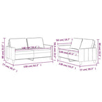 2 Piece Sofa Set with Cushions Black Velvet