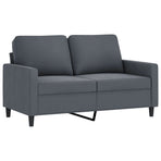 3 Piece Sofa Set with Cushions Dark Grey Velvet