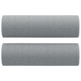 4 Piece Sofa Set with Pillows Light Grey Fabric - Extra Image