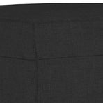 3 Piece Sofa Set with Cushions Black Fabric