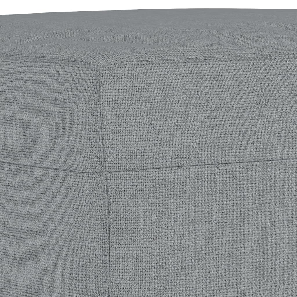 4 Piece Sofa Set with Pillows Light Grey Fabric