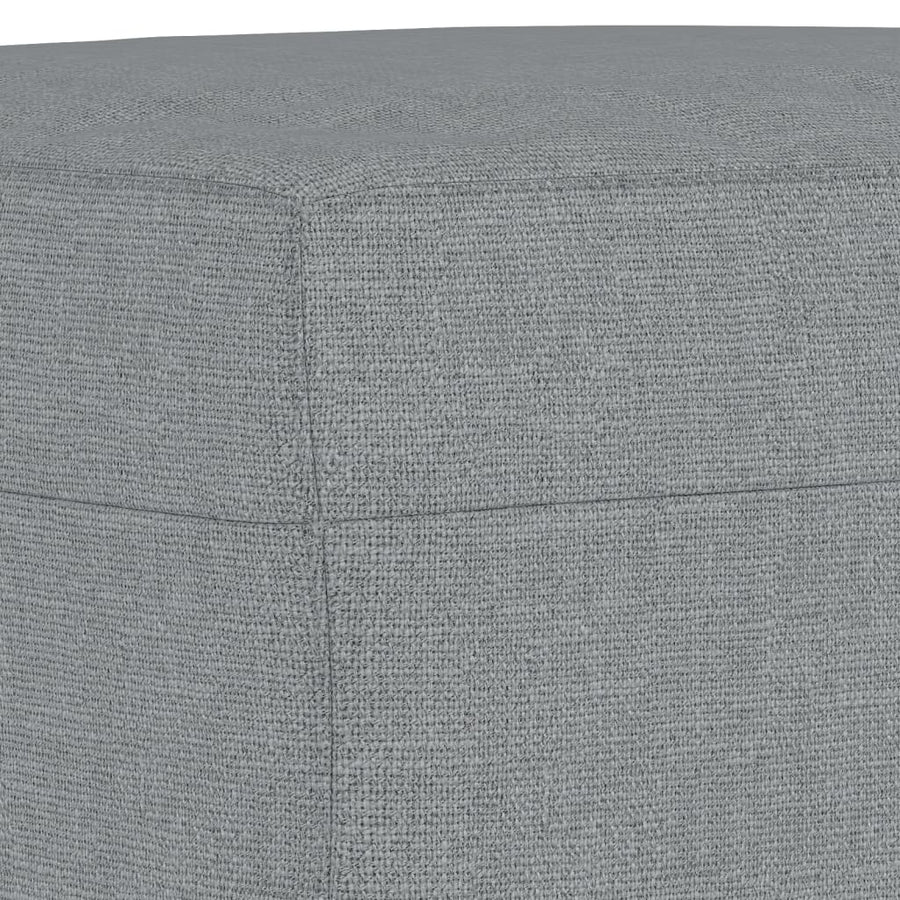 3 Piece Sofa Set with Cushions Light Grey Fabric