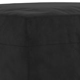 4 Piece Sofa Set with Cushions Black Velvet - Low Angle