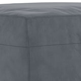 3 Piece Sofa Set with Cushions Dark Grey Velvet - Close-Up Angle