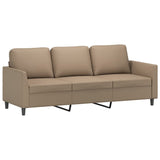 4 Piece Sofa Set with Cushions Cappuccino Faux Leather - 45-Degree Angle