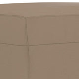 4 Piece Sofa Set with Cushions Cappuccino Faux Leather