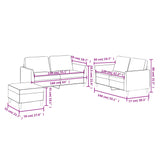3 Piece Sofa Set with Cushions Cappuccino Faux Leather - Extra Image