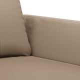 2 Piece Sofa Set with Cushions Cappuccino Faux Leather - 45-Degree Angle