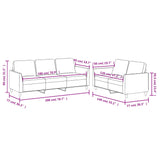 2 Piece Sofa Set with Cushions Cappuccino Faux Leather - Close-Up Angle