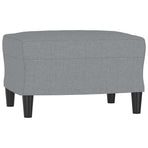 4 Piece Sofa Set with Pillows Light Grey Fabric