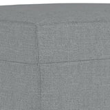 4 Piece Sofa Set with Pillows Light Grey Fabric