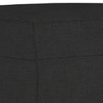 3 Piece Sofa Set with Pillows Black Fabric