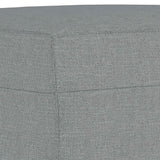 3 Piece Sofa Set with Pillows Light Grey Fabric