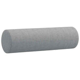 3 Piece Sofa Set with Pillows Light Grey Fabric - Low Angle
