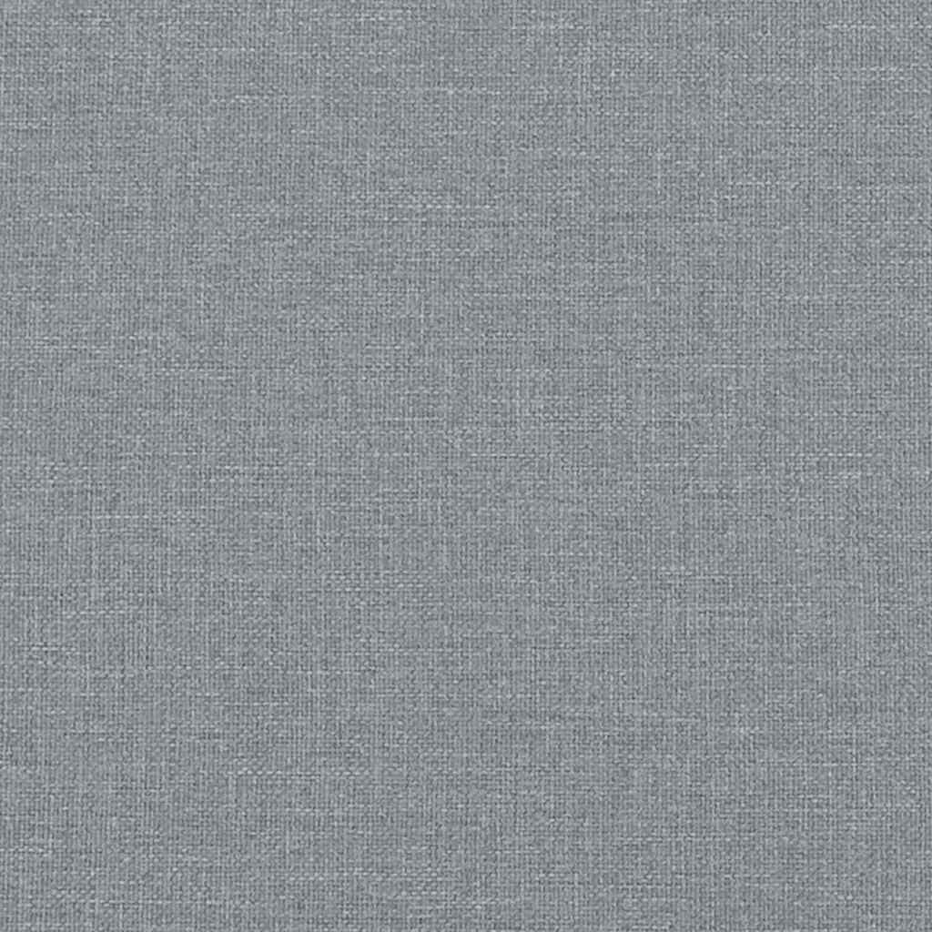3 Piece Sofa Set with Pillows Light Grey Fabric