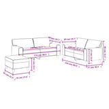 3 Piece Sofa Set Black Faux Leather - Extra Image