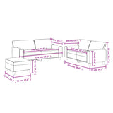 3 Piece Sofa Set Cappuccino Faux Leather - Extra Image