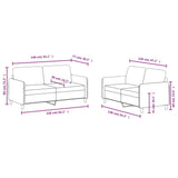 2 Piece Sofa Set Dark Grey Velvet - Close-Up Angle