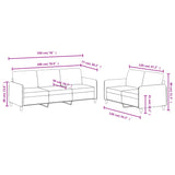 2 Piece Sofa Set Dark Grey Velvet - Close-Up Angle