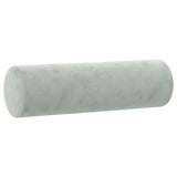 3 Piece Sofa Set with Pillows Light Grey Velvet - Rear View