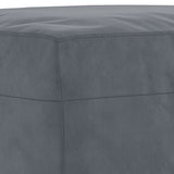 3 Piece Sofa Set with Pillows Dark Grey Velvet