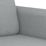2 Piece Sofa Set with Cushions Light Grey Fabric