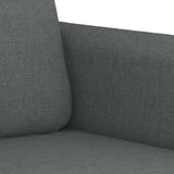 2 Piece Sofa Set with Cushions Dark Grey Fabric - 45-Degree Angle