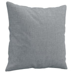 2 Piece Sofa Set with Pillows Light Grey Fabric