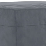 4 Piece Sofa Set with Cushions Dark Grey Velvet
