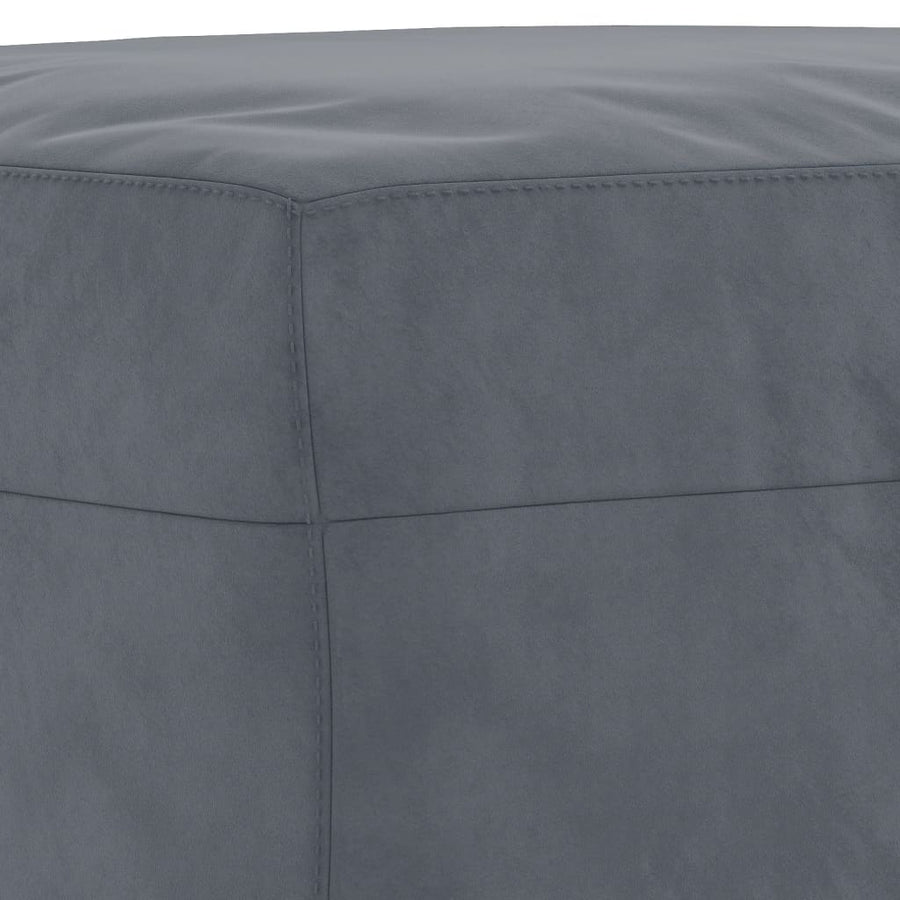 4 Piece Sofa Set with Cushions Dark Grey Velvet