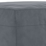 4 Piece Sofa Set with Pillows Dark Grey Velvet - Extra Image