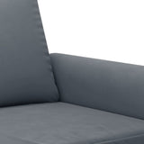 3 Piece Sofa Set with Pillows Dark Grey Velvet