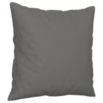 2 Piece Sofa Set with Pillows Dark Grey Microfibre Fabric