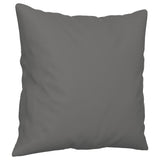 3 Piece Sofa Set with Pillows Dark Grey Microfibre Fabric - Rear View