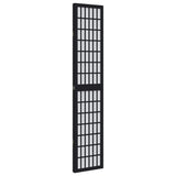 Room Divider 3 Panels Black Solid Wood Paulownia - 45-Degree Angle