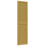 Room Divider 3 Panels Brown Solid Wood Paulownia