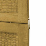 Room Divider 4 Panels Brown Solid Wood Paulownia - Close-Up Angle