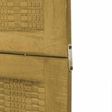 Room Divider 5 Panels Brown Solid Wood Paulownia - Close-Up Angle