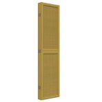 Room Divider 6 Panels Brown Solid Wood Paulownia